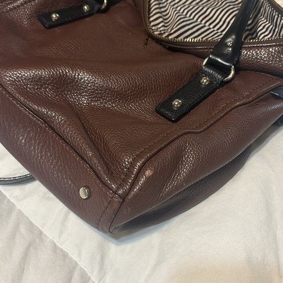 Kate Spade Chocolate Brown Satchel with Black Handles - Picture 9 of 9
